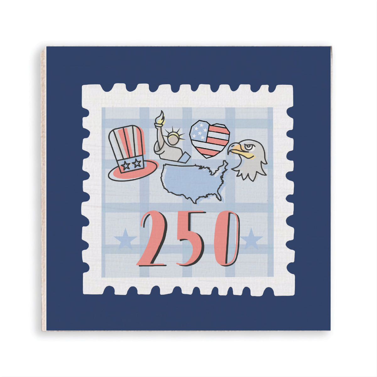 America 250 Stamp Magnet