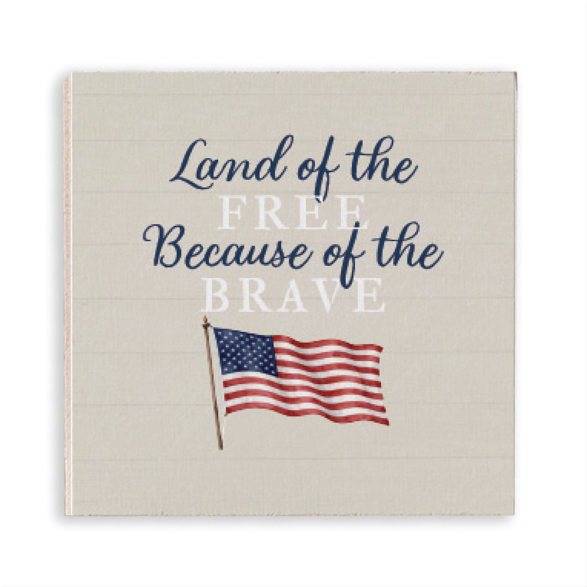 Land of the Free Waving Flag Magnet
