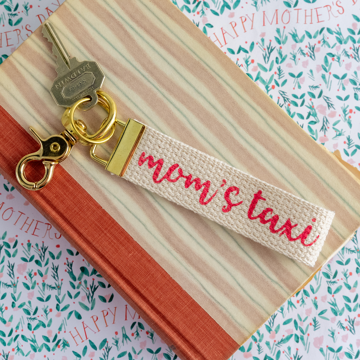 Pick Your Color Mom's Taxi Keychain