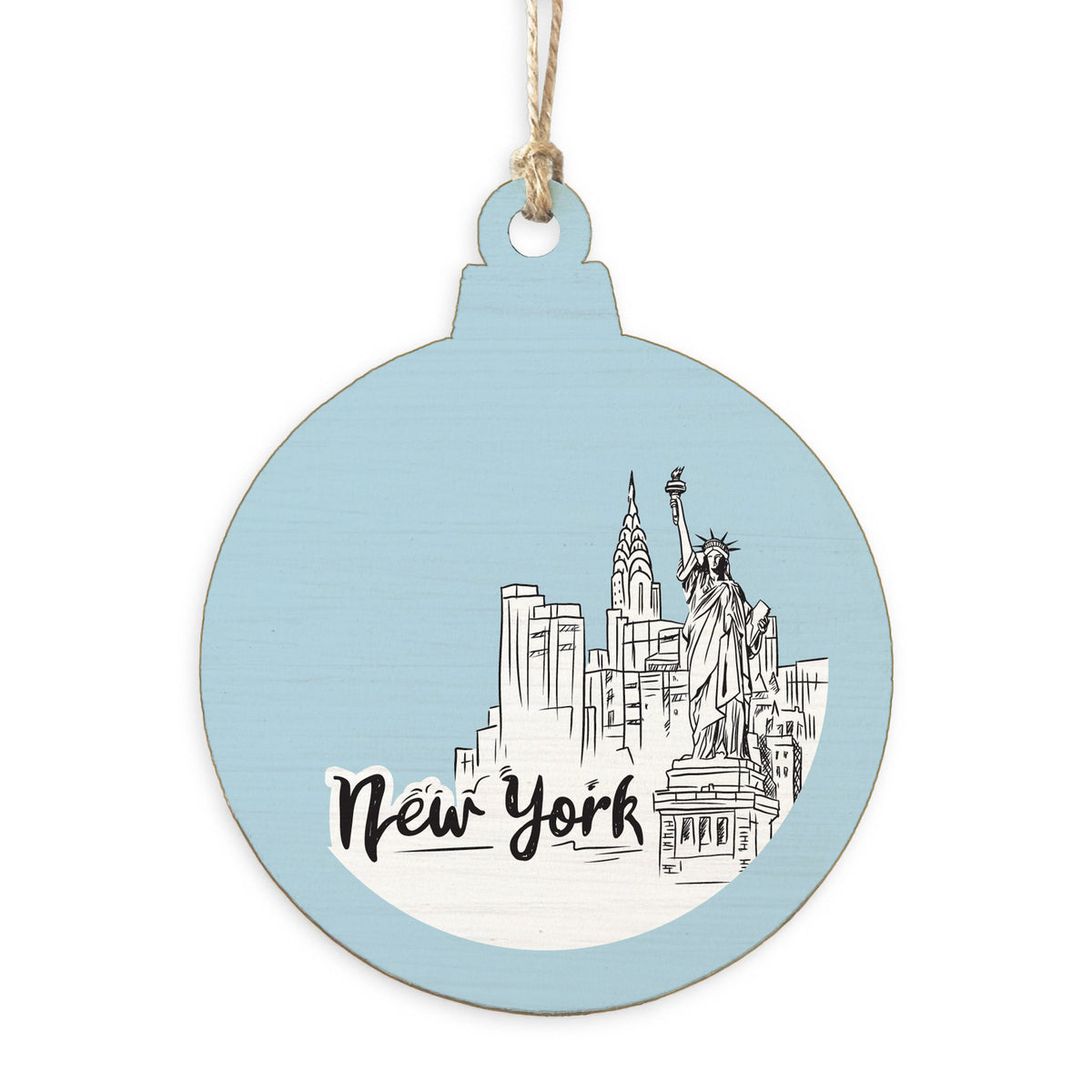 New York City Outline Ornament