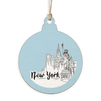 New York City Outline Ornament