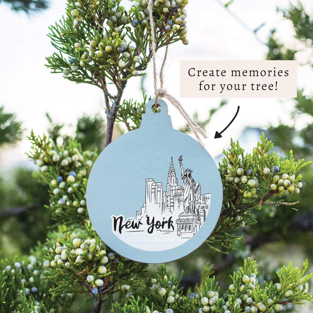 New York City Outline Ornament