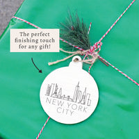 New York Line Art Ornament