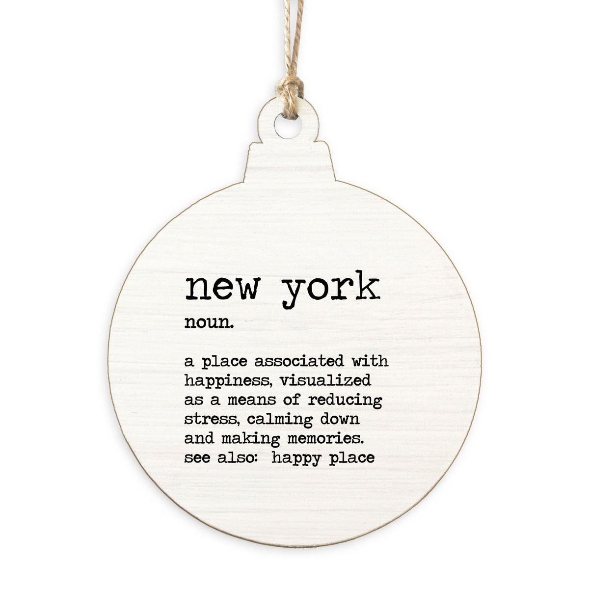 New York Definition Ornament