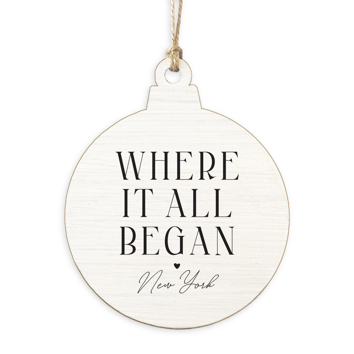 New York Where It All Began Ornament