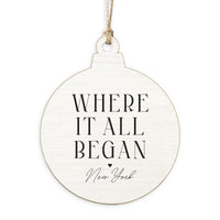 New York Where It All Began Ornament