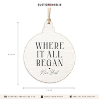 New York Where It All Began Ornament