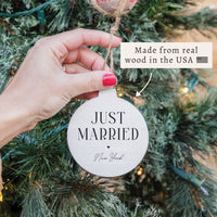New York Just Married Ornament