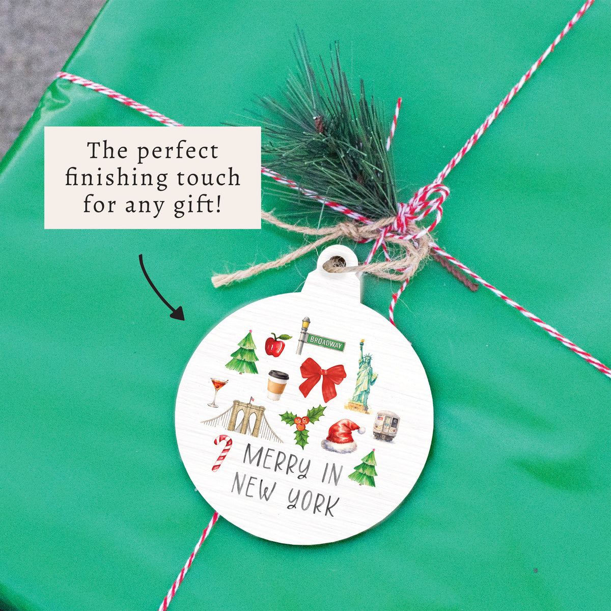 Merry In New York Icons Ornament