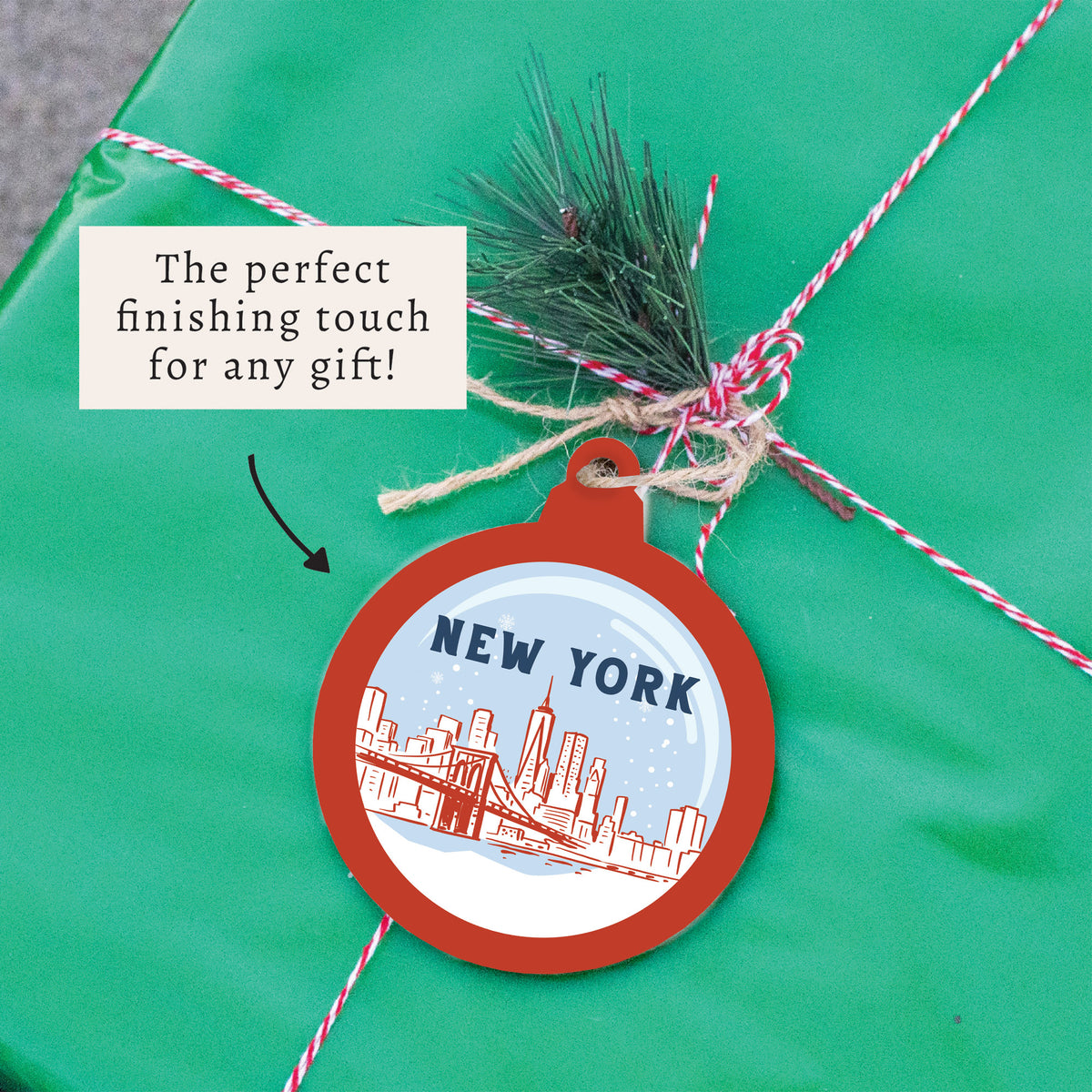 New York City Snow Ornament