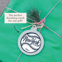 New York Baseball Ornament