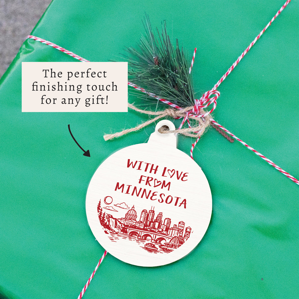With Love From Minnesota Ornament