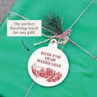 With Love From Minnesota Ornament
