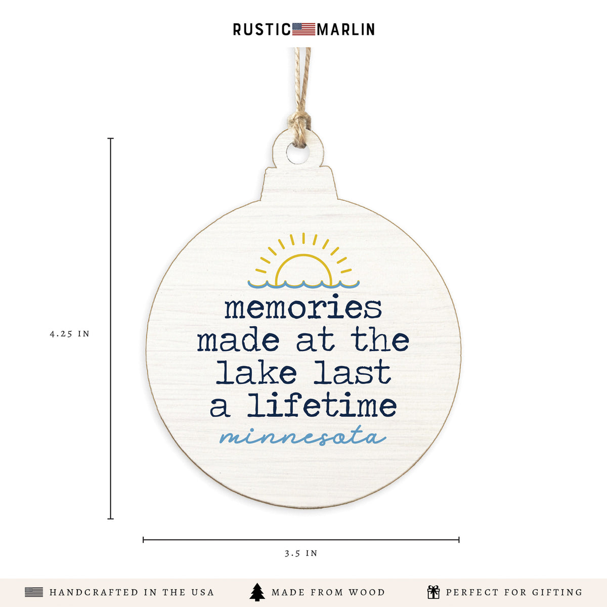 Minnesota Memories At The Lake Ornament