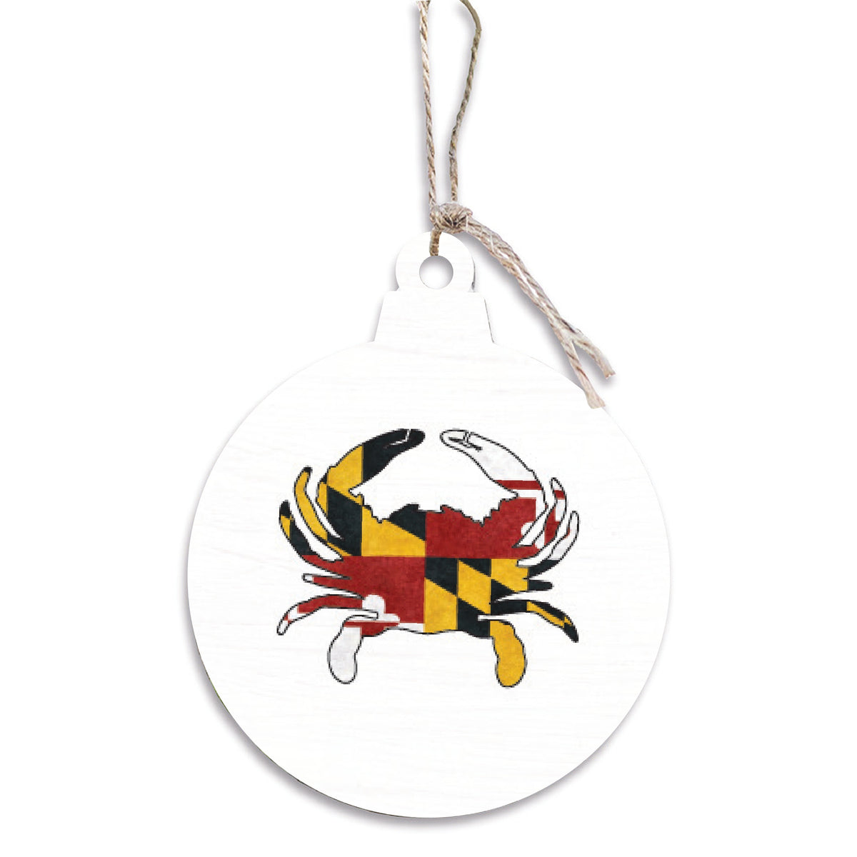 Maryland Flag Crab Ornament