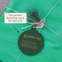 Go Green Bay Defintion Ornament