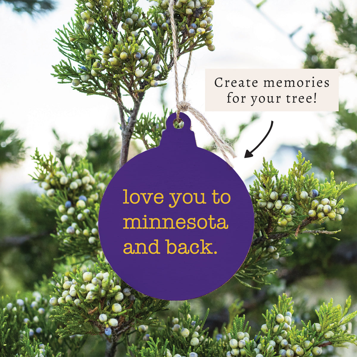 Love You To Minnesota Ornament