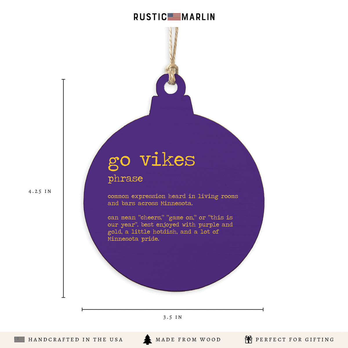 Go Vikes DefinitionOrnament