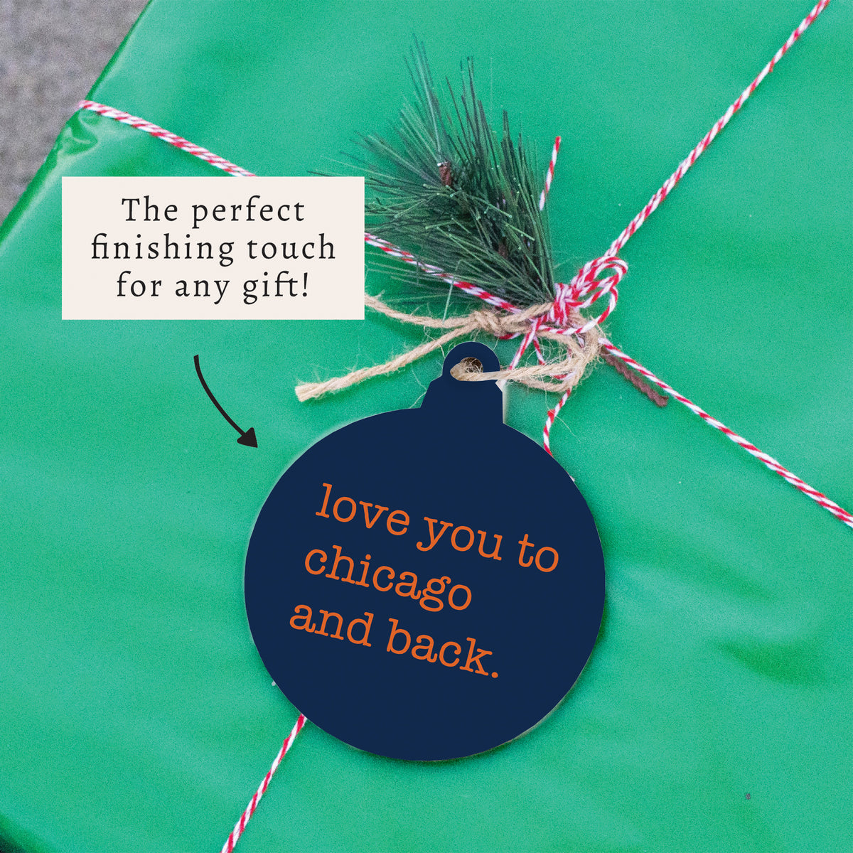 Love You To Chicago Ornament