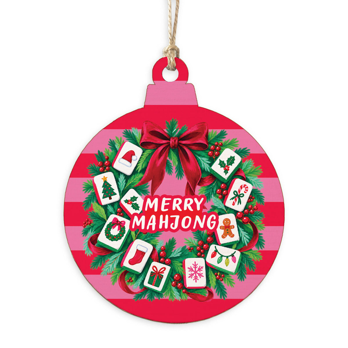 Merry Mahjong Ornament
