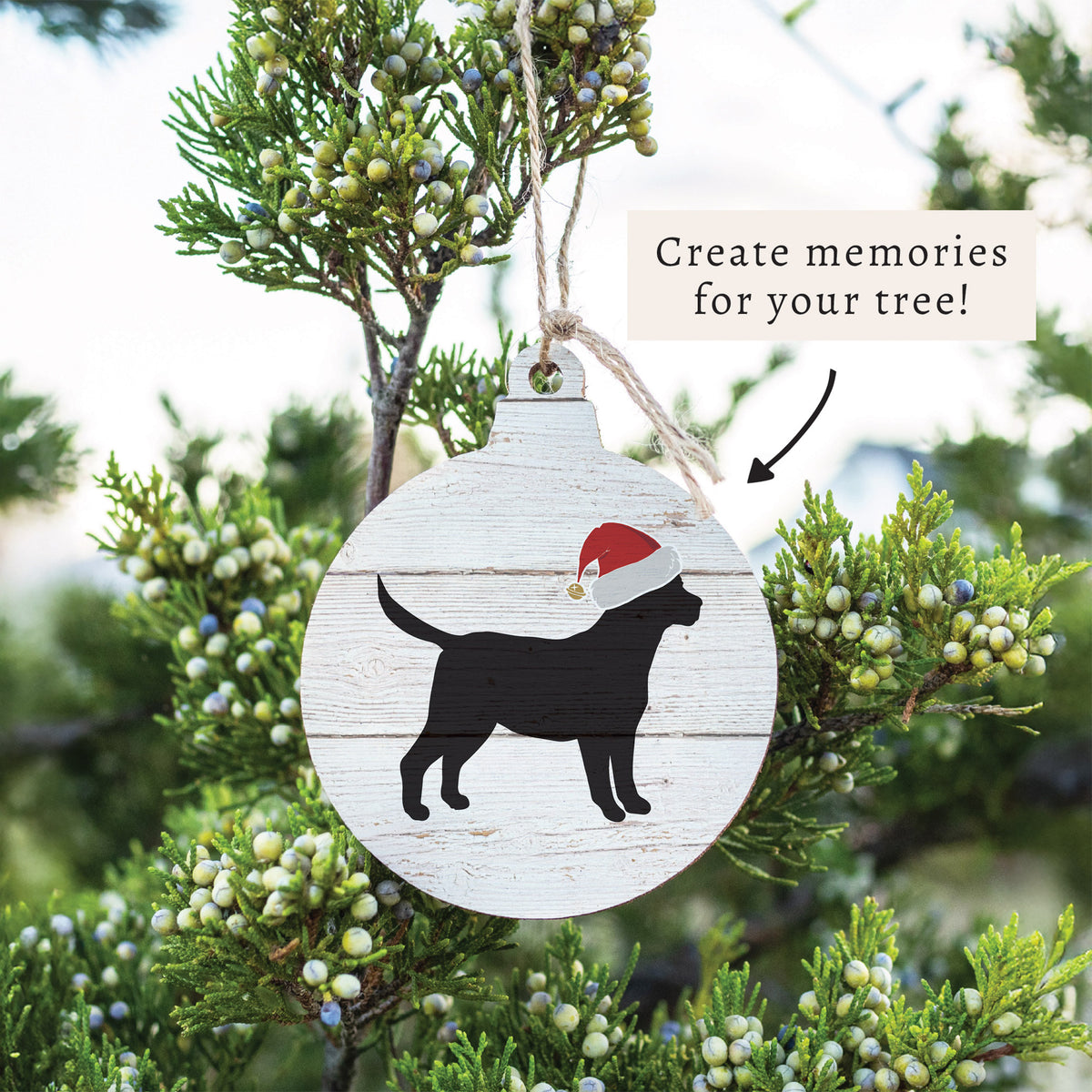 Santa Dog Ornament
