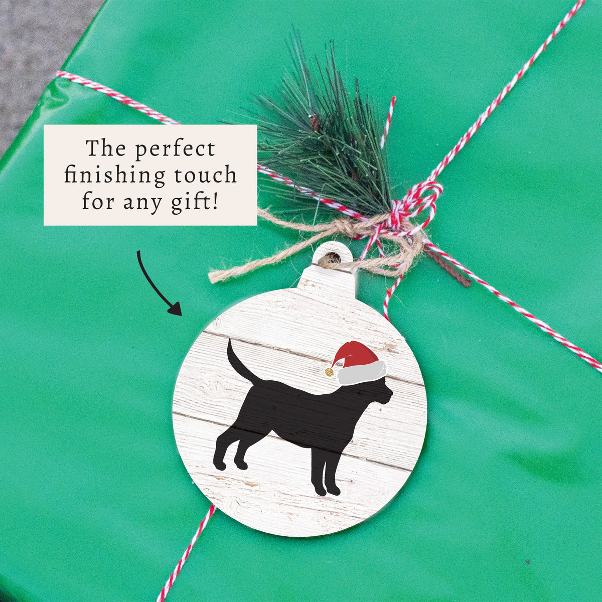 Santa Dog Ornament