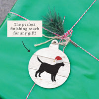 Santa Dog Ornament
