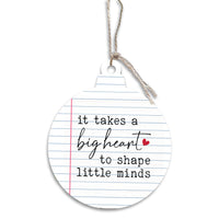 Big Heart Bulb Ornament