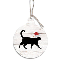 Santa Cat Bulb Ornament