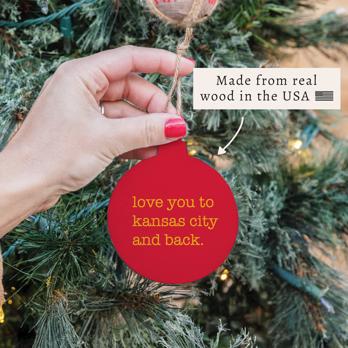 Love You To Kansas City Ornament