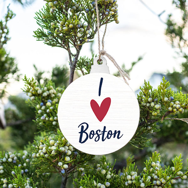 I Heart Personalized Bulb Ornament