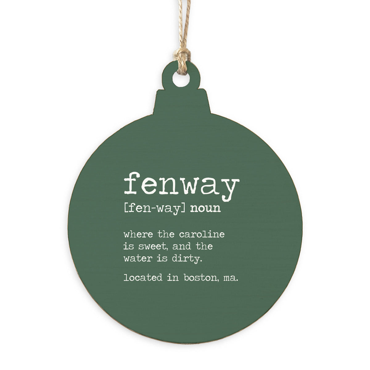 Fenway Definition Ornament