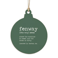 Fenway Definition Ornament