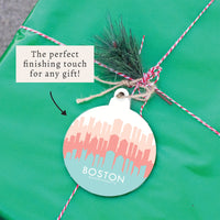 Boston Pastel Skyline Ornament