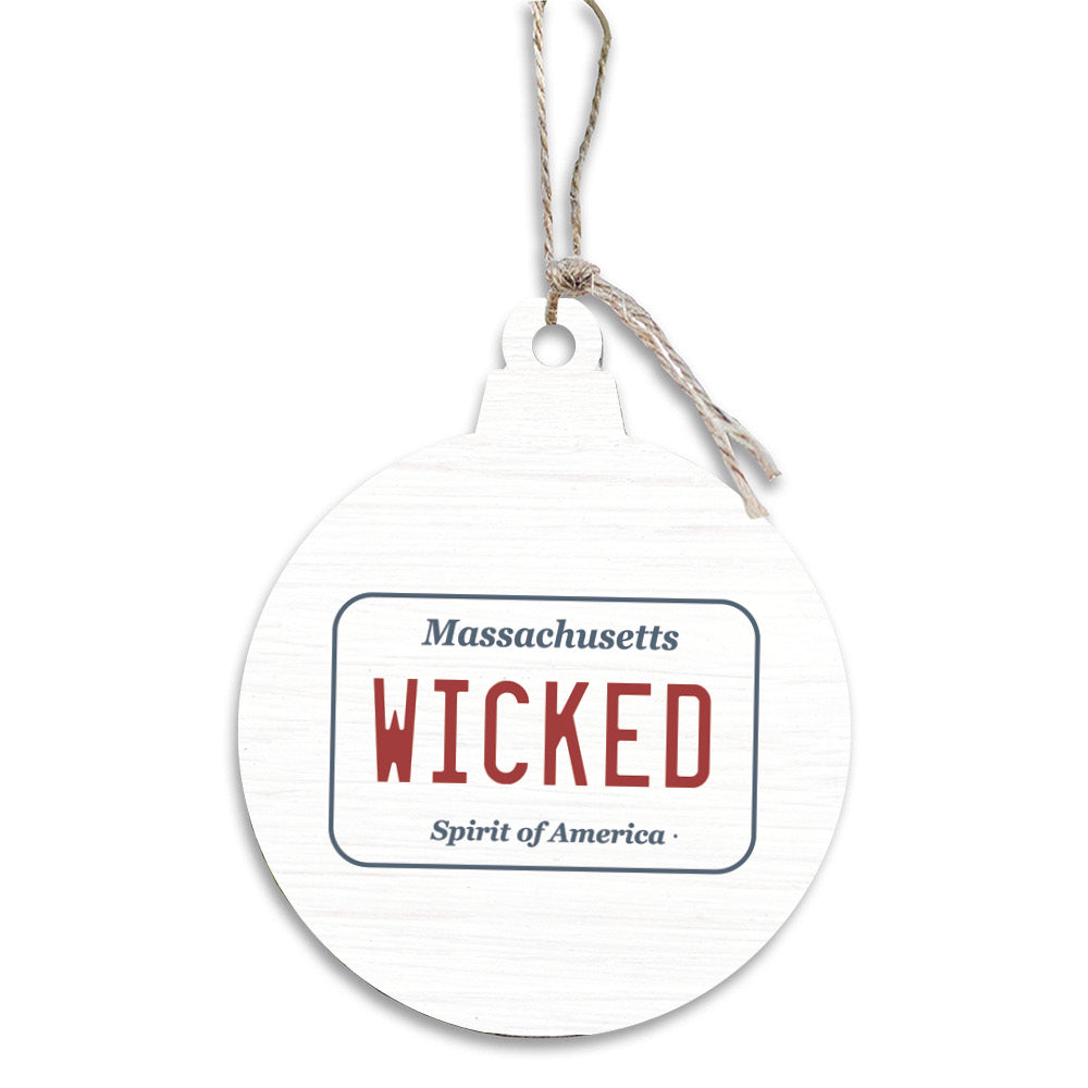 Wicked License Plate Ornament