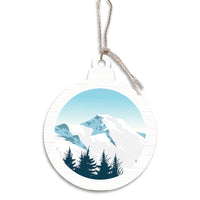 Scenic Mountain Top Bulb Ornament