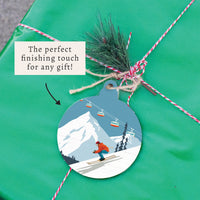 Bluebird Ski Day Ornament