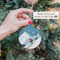 Bluebird Ski Day Ornament