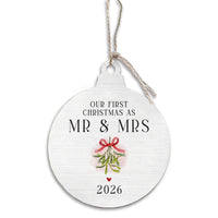 Christmas Mr And Mrs Ornament