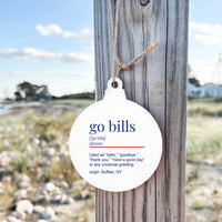 Buffalo Go Bills Definition Ornament