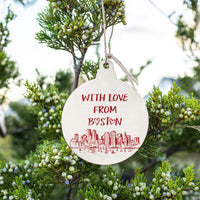 With Love from Boston Ornament