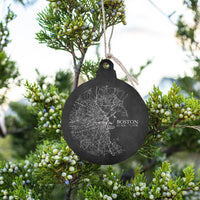 Boston Charcoal City Grid Ornament