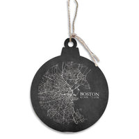 Boston Charcoal City Grid Ornament