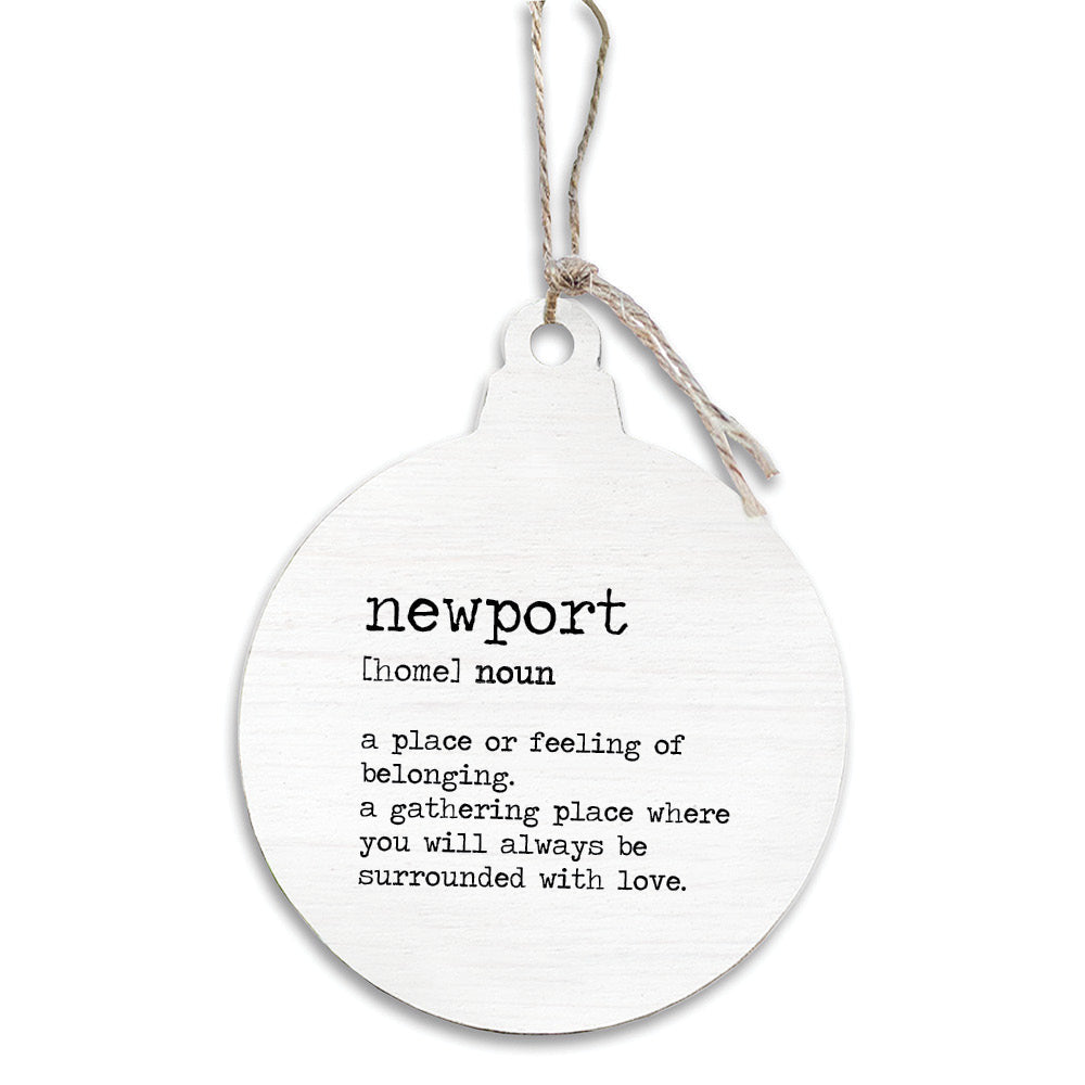 Definition Personalized Bulb Ornament