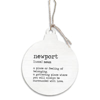 Definition Personalized Bulb Ornament