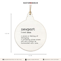 Home Definition Personalized Ornament