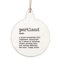 Happy Place Definition Personalized Ornament