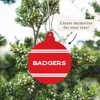 Collegiate Stripe Personalized Ornament