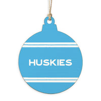 Collegiate Stripe Personalized Ornament