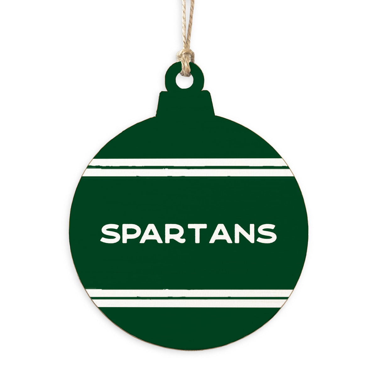 Collegiate Stripe Personalized Ornament
